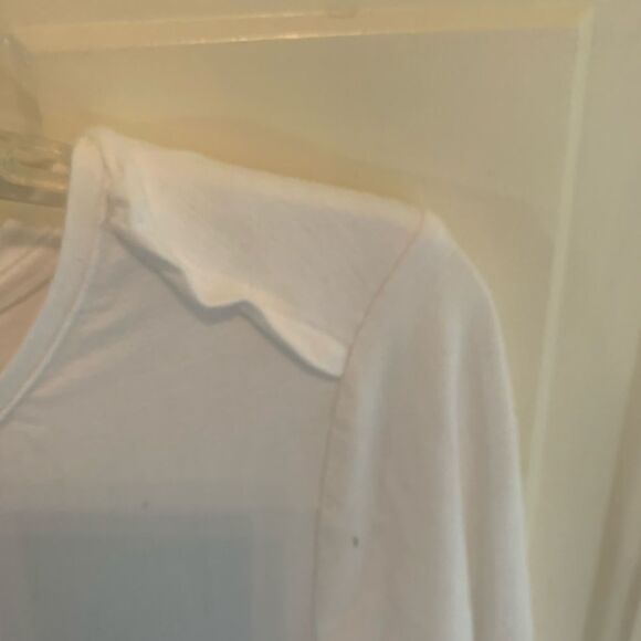 Chico’s 3/4 Sleeve White top size 1 or Small - Picture 4 of 5